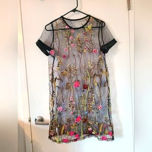 Shein see through over top dress size s